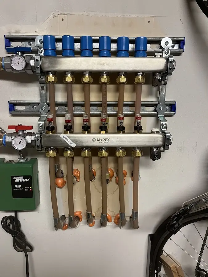 Plumber performing Gas Line Installation at a residential property in Rosedale